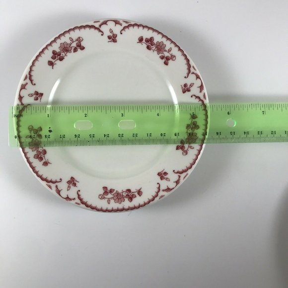 Vintage Shenango China Chardon Rose Red Small Bread Plate SHOCHRR - Picture 6 of 6